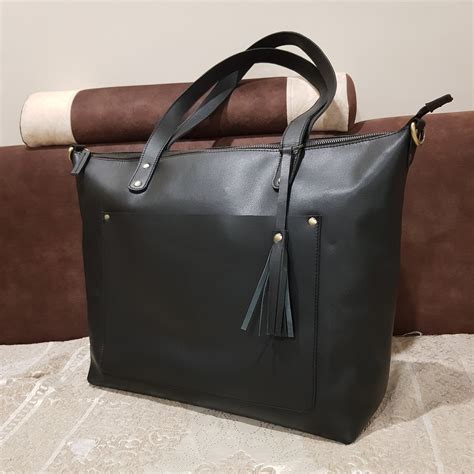 oversize leather tote bag